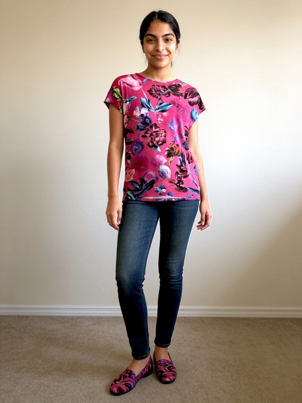 Ted Baker London Women’s Floral Top |  Pink Multicolor | Size 2